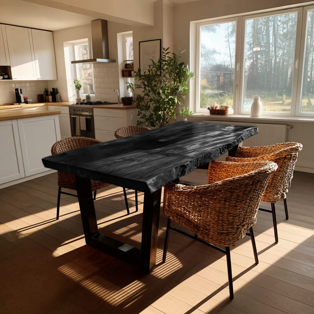 Live Edge Organic Kitchen Dining Table