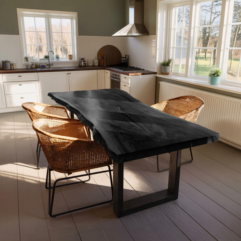 Live Edge Solid Dining Table