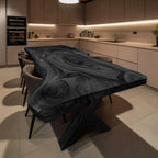 Live Edge Solid Kitchen Dining Table