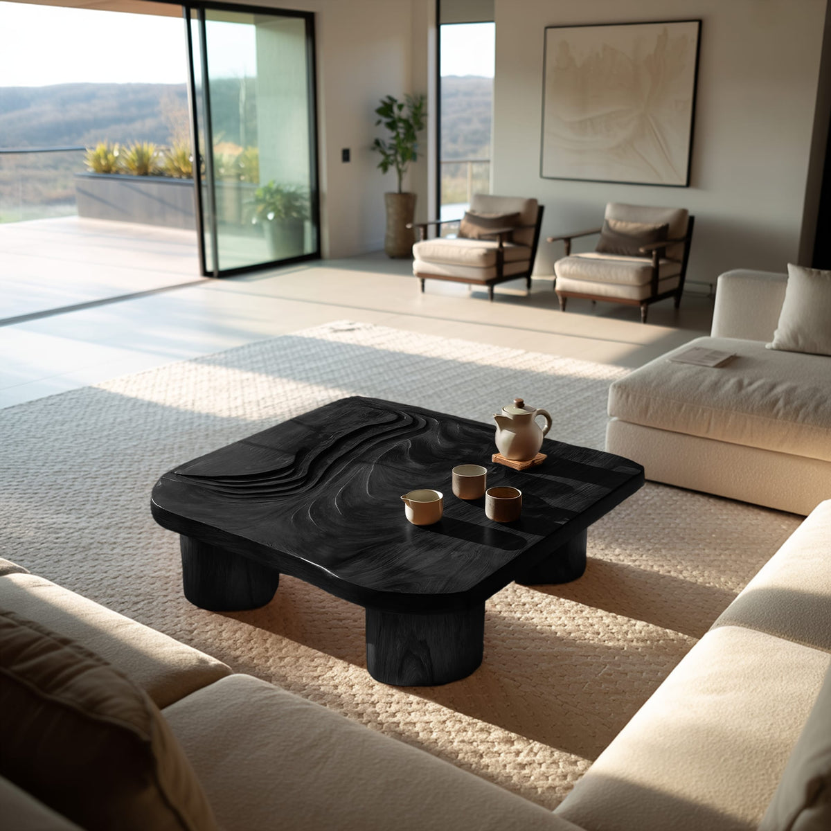 Abstract Accent Coffee Table