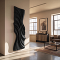 Vertical Wave Wall Art, solid wood, built to order, view 4
