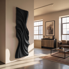 Vertical Wave Wall Art, solid wood, built to order, view 4