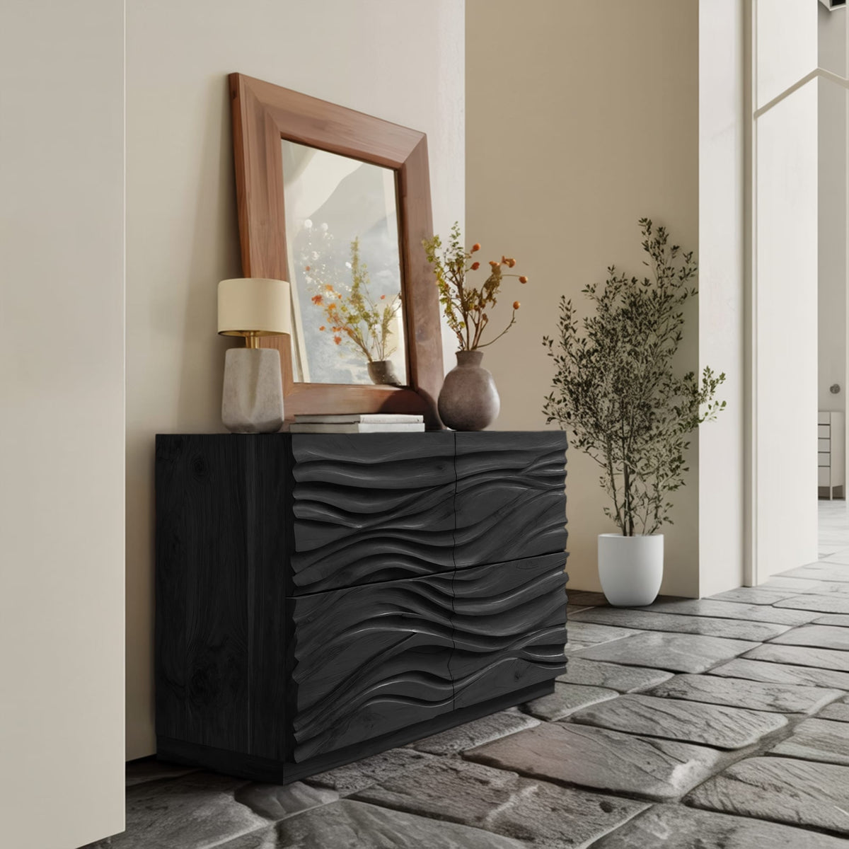 Carved Wave Sideboard