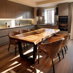 Live Edge Organic Kitchen Dining Table