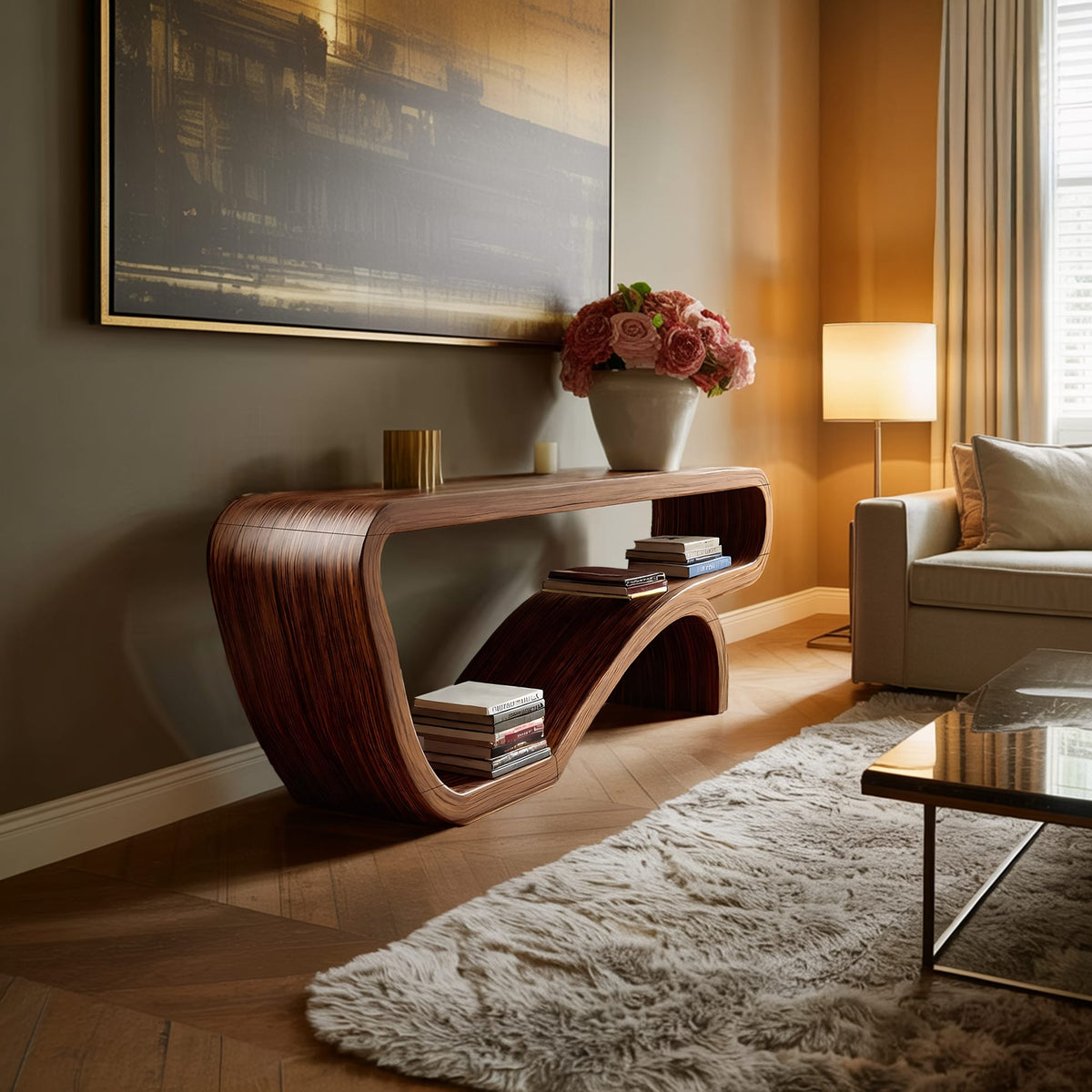 Organic Sofa Console Table
