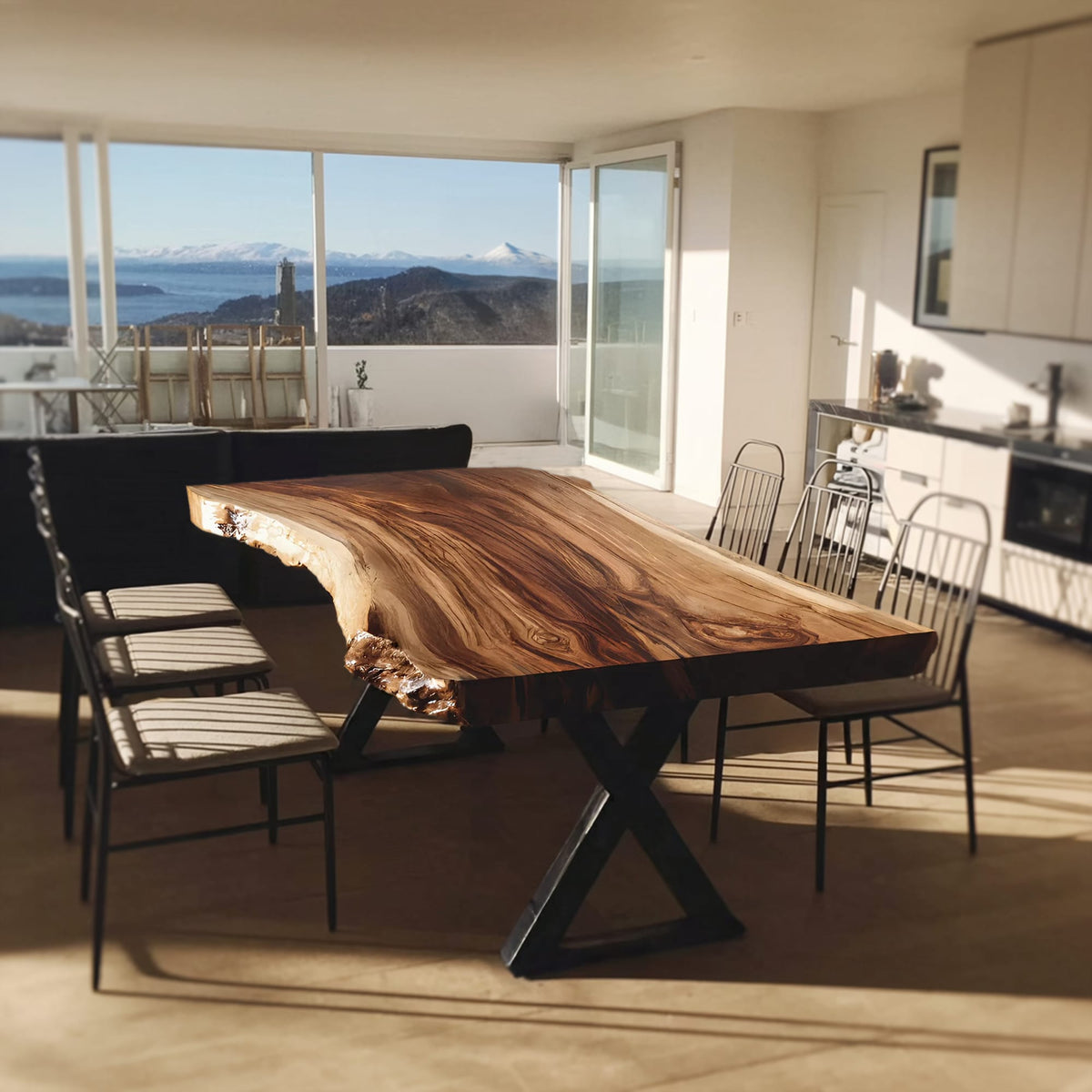 Minimal Metal Dining Table