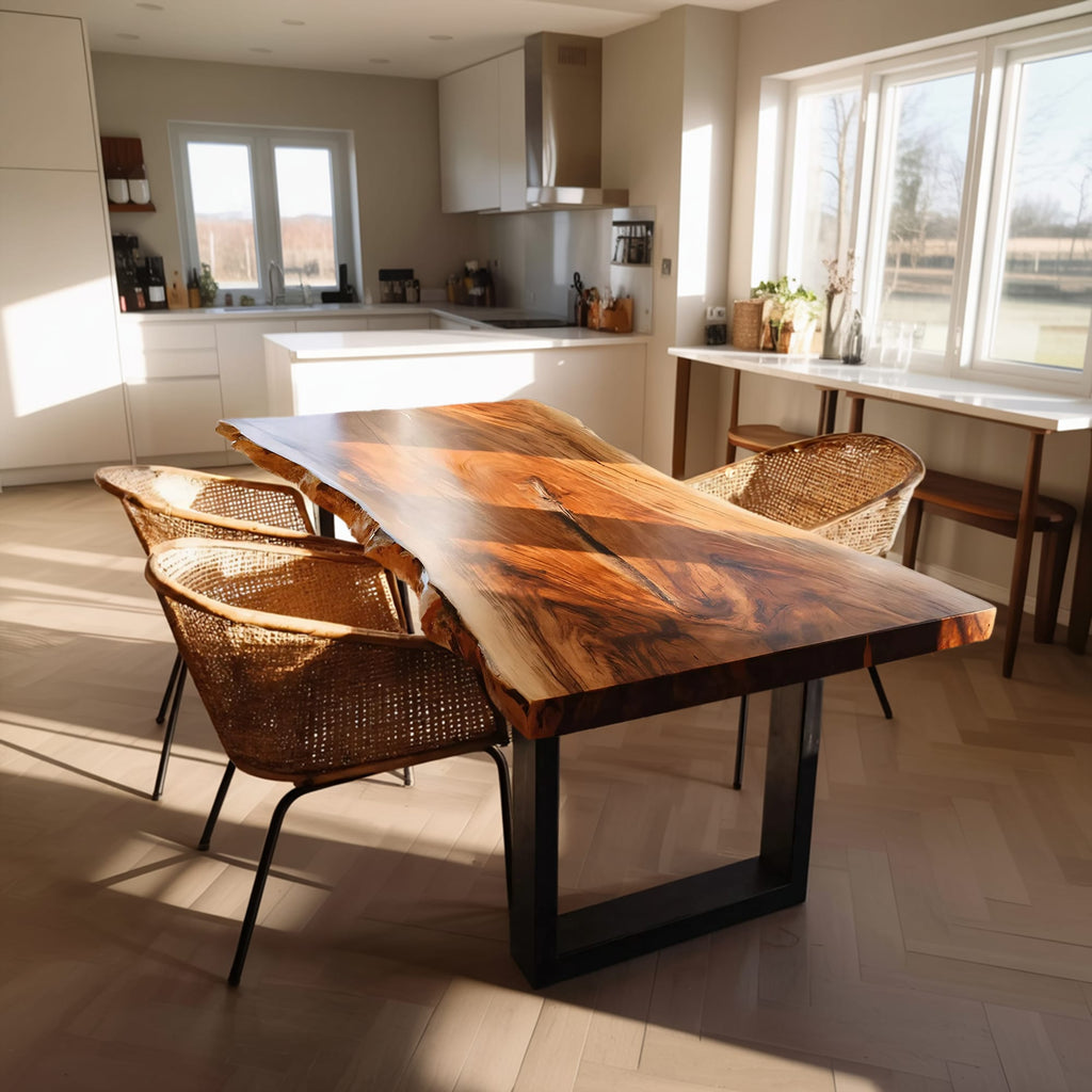 Live Edge Solid Dining Table