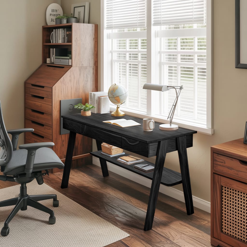 Mid Century Brown Desk