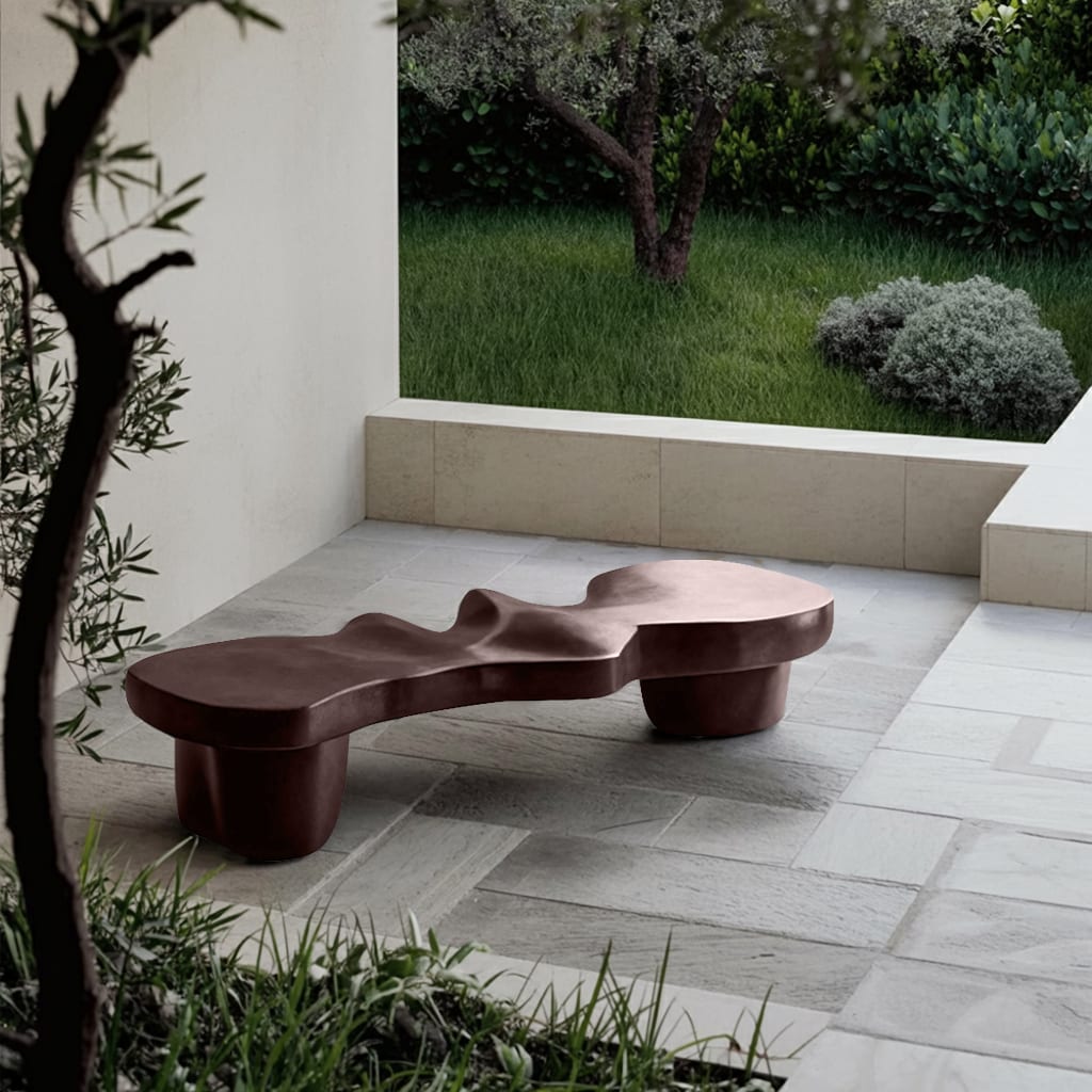 Sculptural Gallery Bench