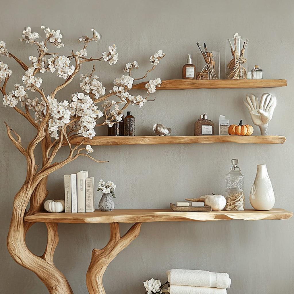 Handmade Console Table Wall Mounted Table, solid wood, built to order