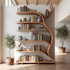 Tree Branch Bookshelf Solid Wall Gift, solid wood, built to order