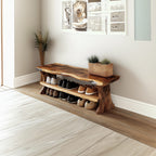 Farmhouse Entryway Bench Livingroom Furniture, solid wood, built to order