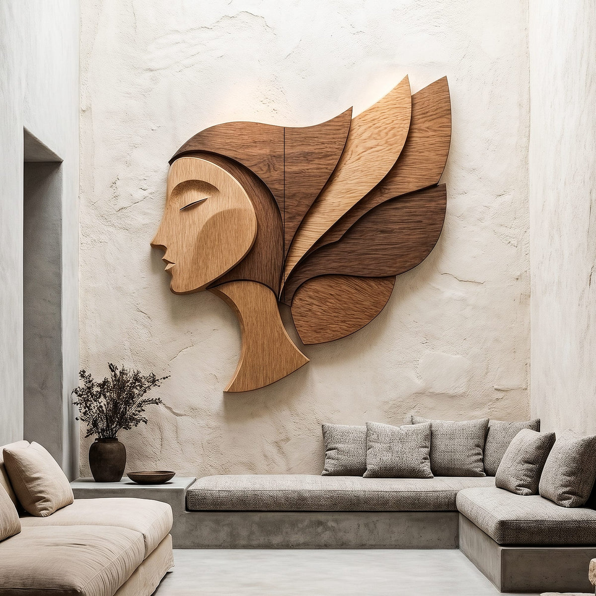 Abstract Woman Wall Art