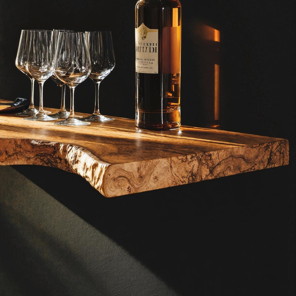 Floating Liquor Wall Shelf