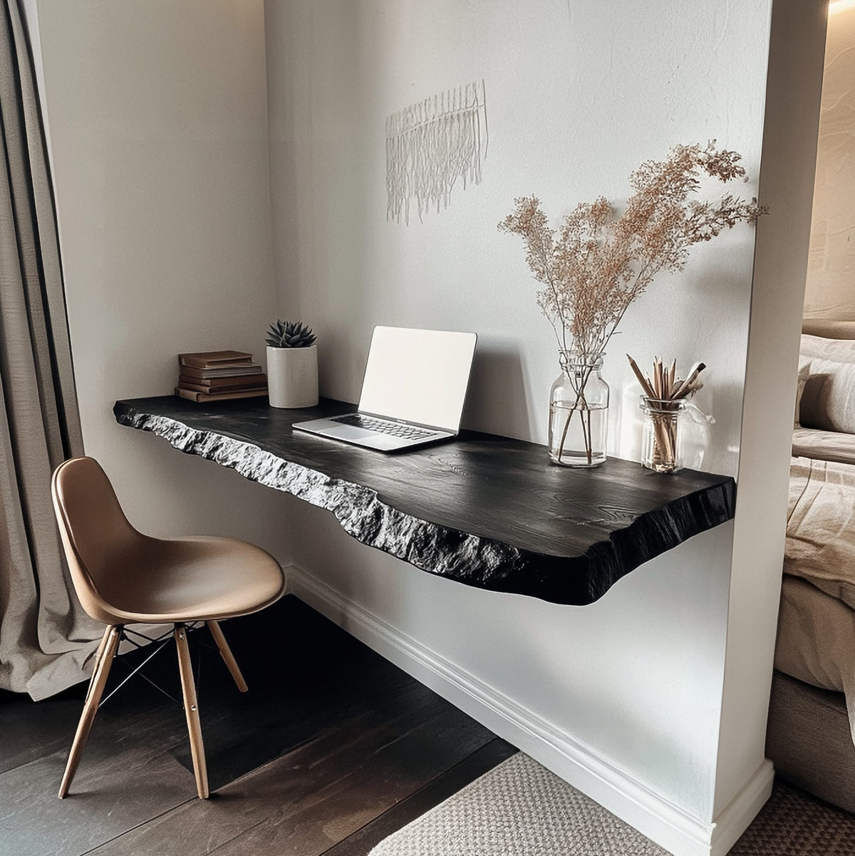 Floating Solid Laptop Vanity