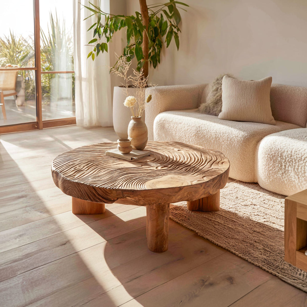 Textured Modern Coffee Table