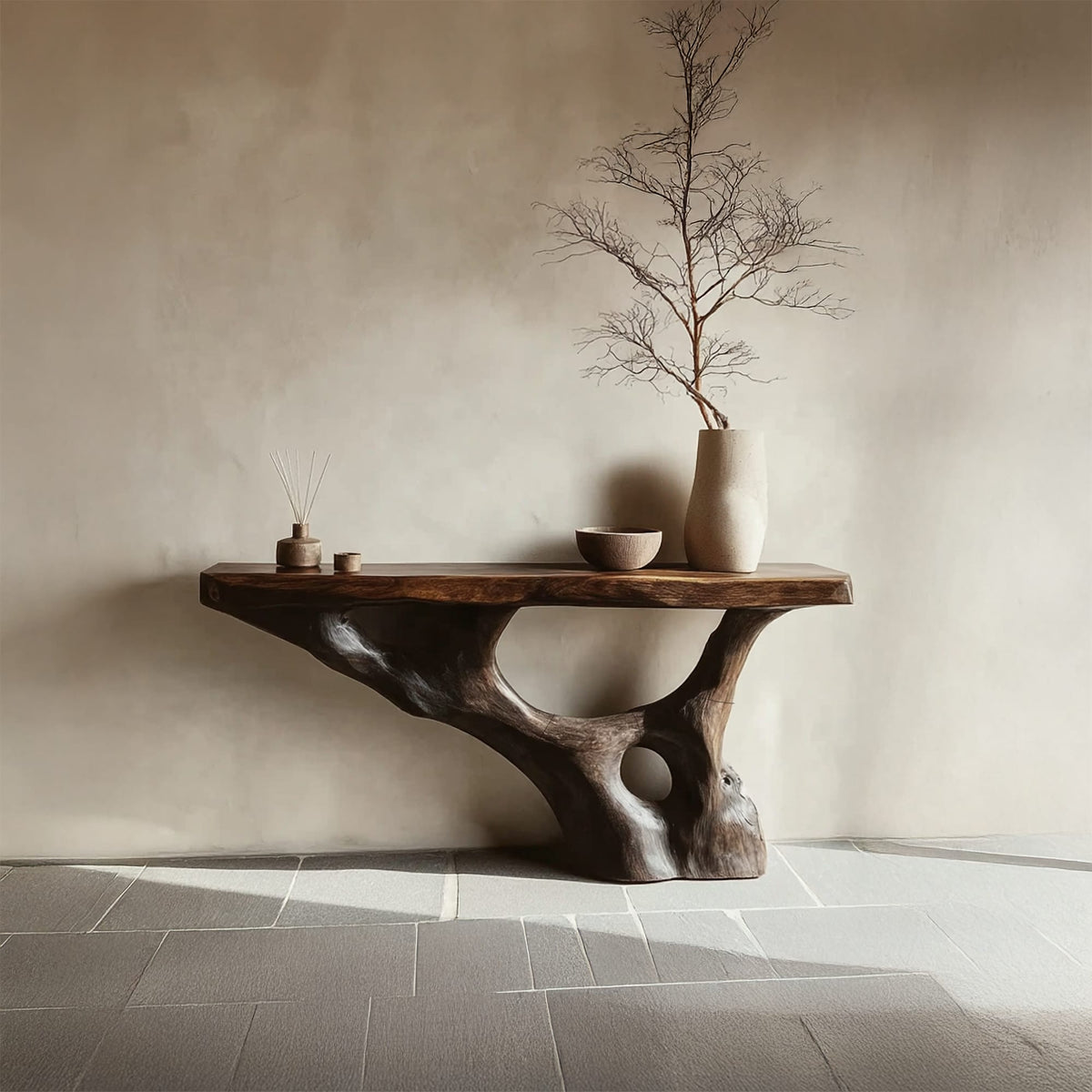Rustic Console Table Living Room Or Entryway, solid wood, built to order