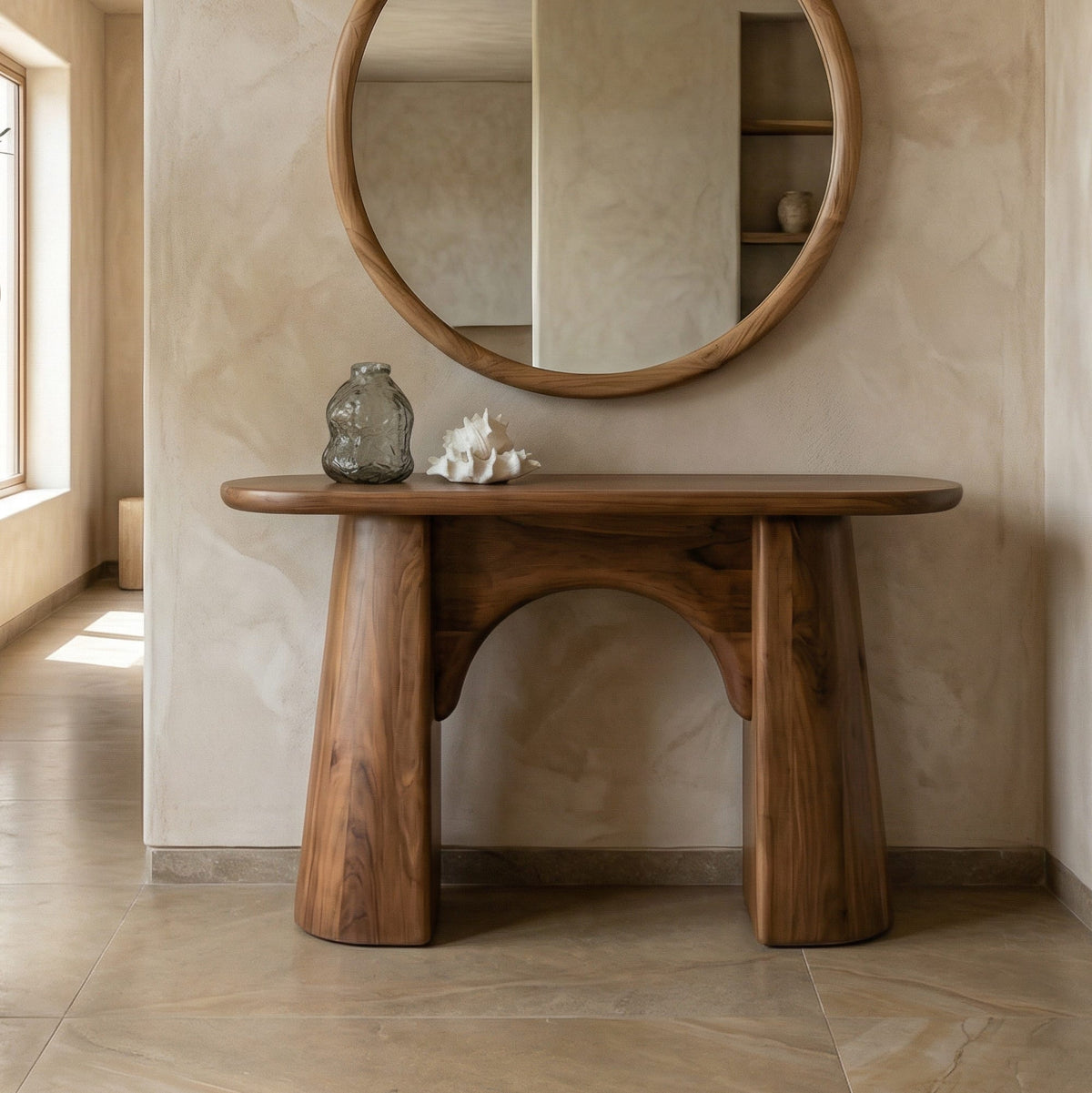 Organic Slim Console Table