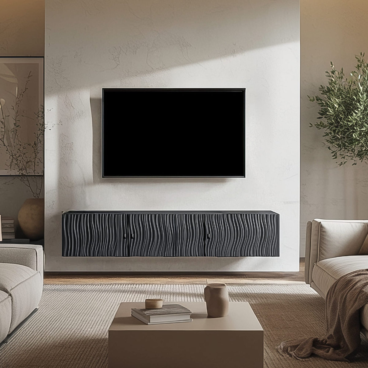 Floating Modern Entertainment TV Cabinet