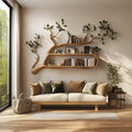 Mounted Modern Tree Bookshelf