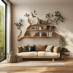 Mounted Modern Tree Bookshelf
