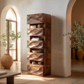 Organic Modern Accent Storage Cabinet, solid wood, built to order