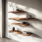 Organic Floating Display Wall Shelf