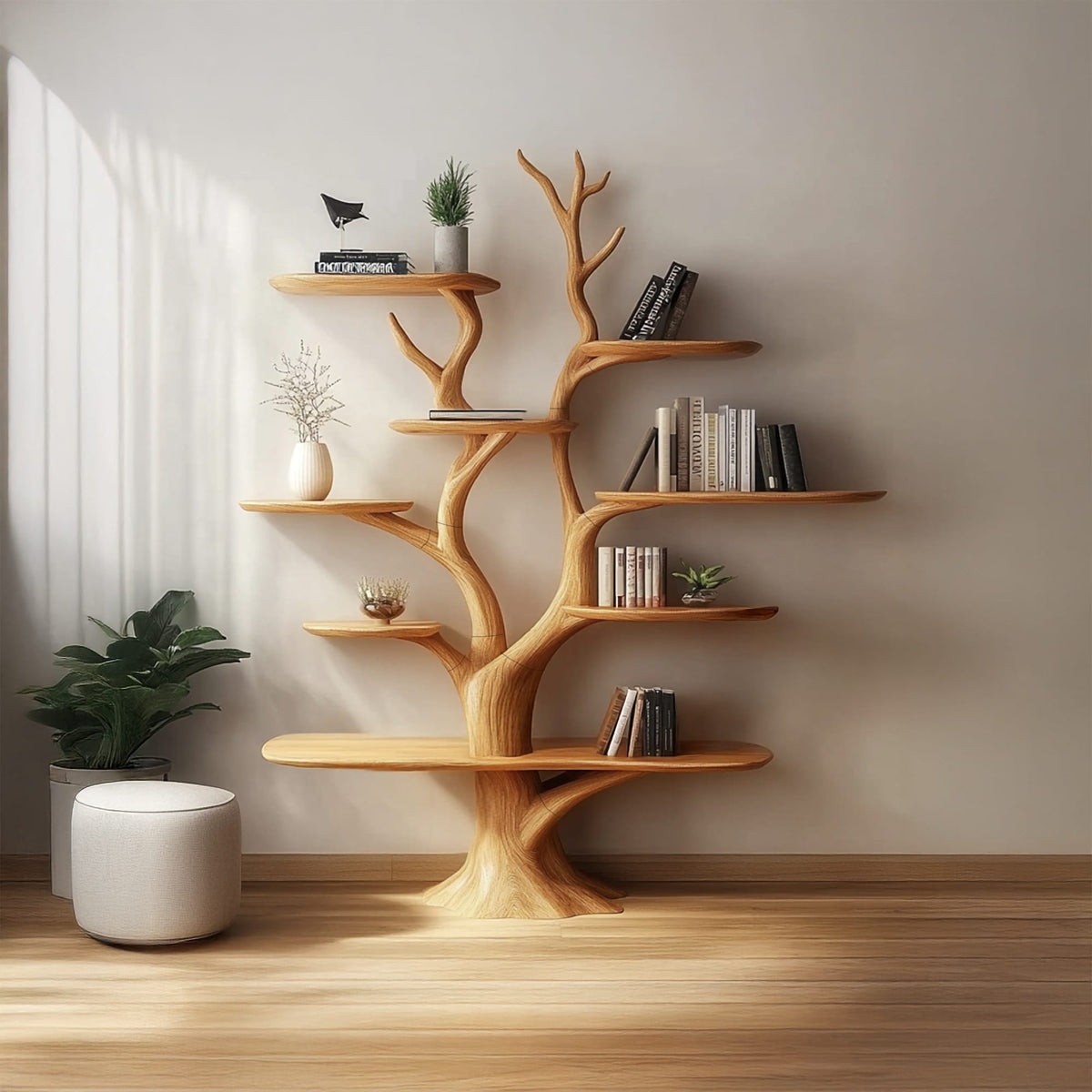Solid Thoughtful Tree Bookshelf