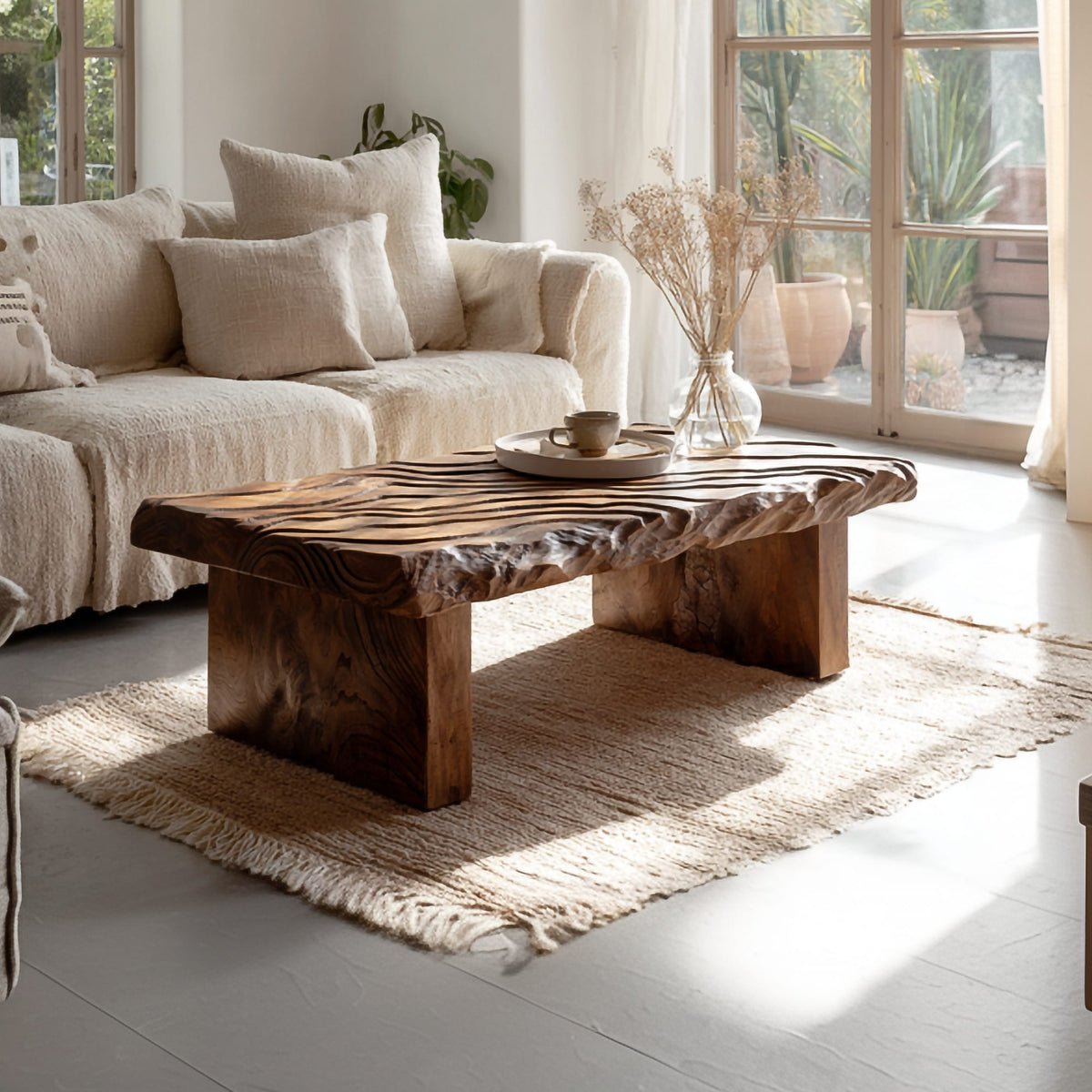 Live Edge Center Modern Coffee Table