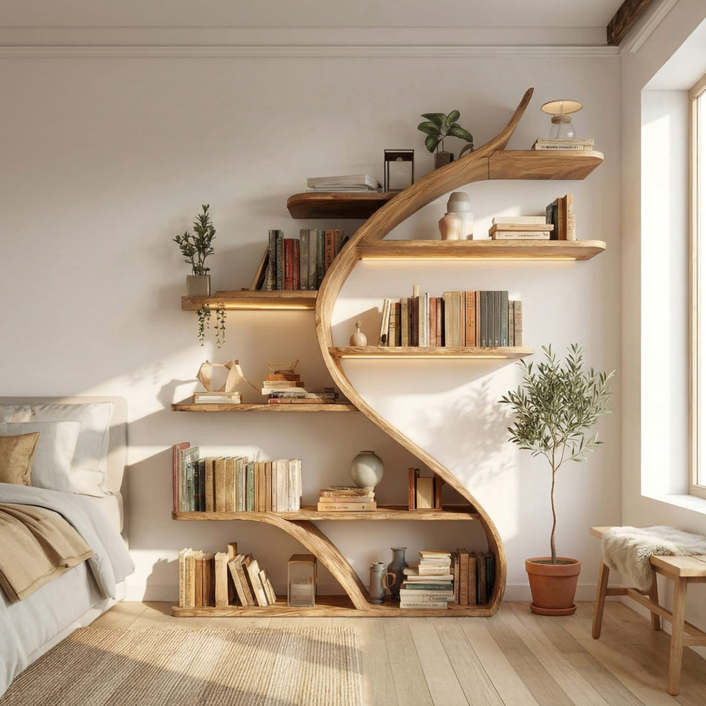 Curved Wall Bookshelf