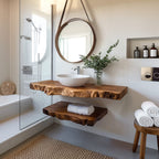 Floating Textured Vanity