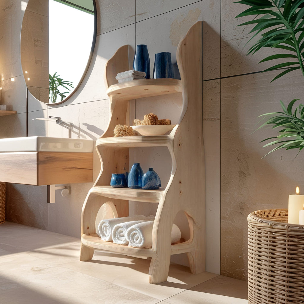 Storage Stand Bath Shelf