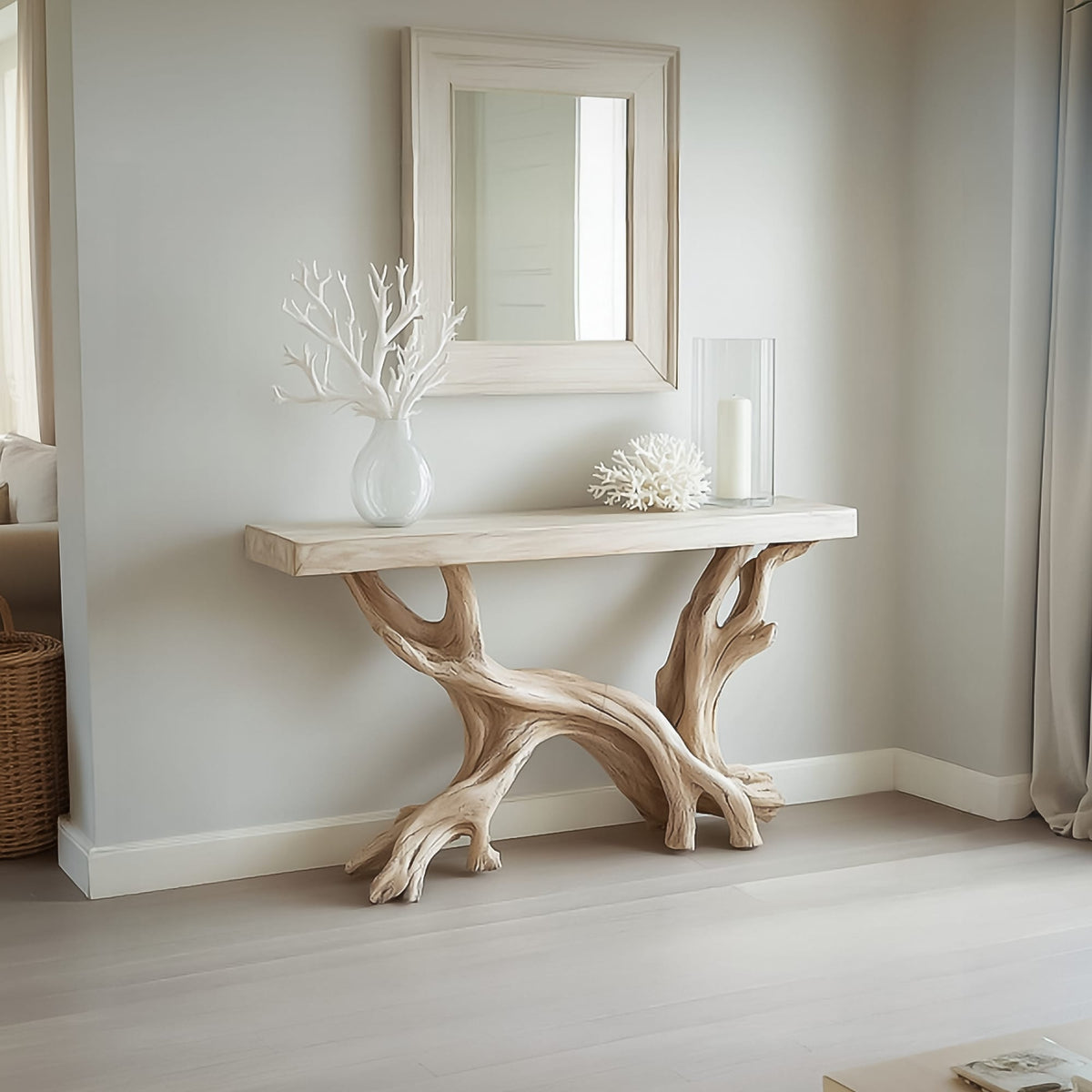 Rustic Console Table Living Room and Hallway, solid wood, built to order