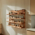Solid Floating Spice Wall Shelf