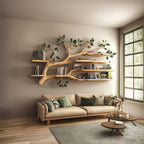 Solid Floating Reading Bookshelf