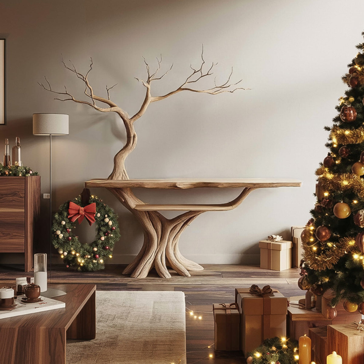 Tree Sculptural Console Table