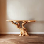 Solid Live Edge Accent Console Table