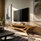 Curved Credenza TV Cabinet