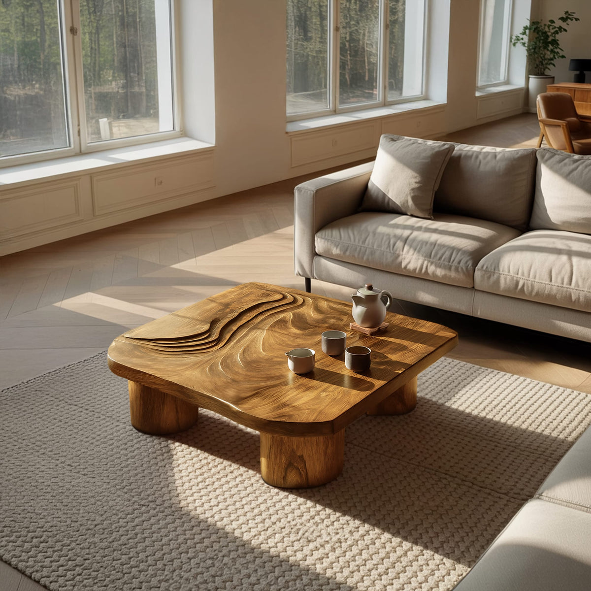 Abstract Accent Coffee Table
