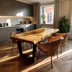 Live Edge Organic Kitchen Dining Table