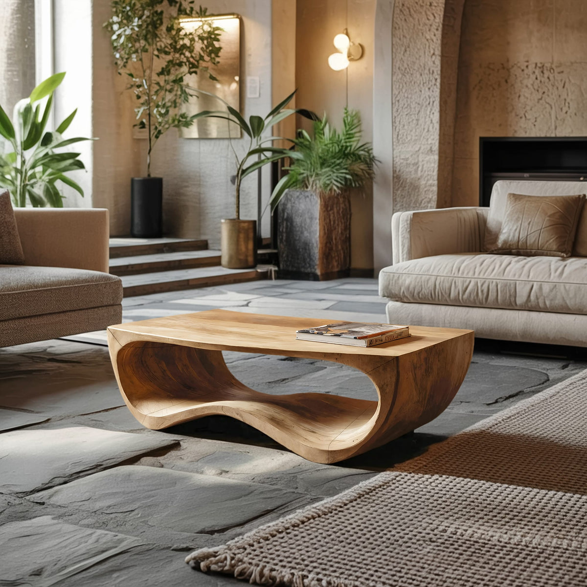 Curved Lounge Coffee Table