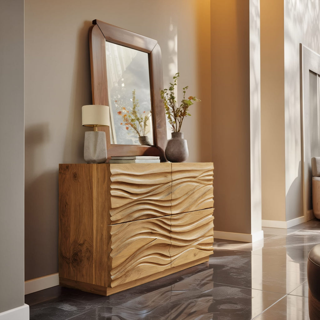 Carved Wave Sideboard
