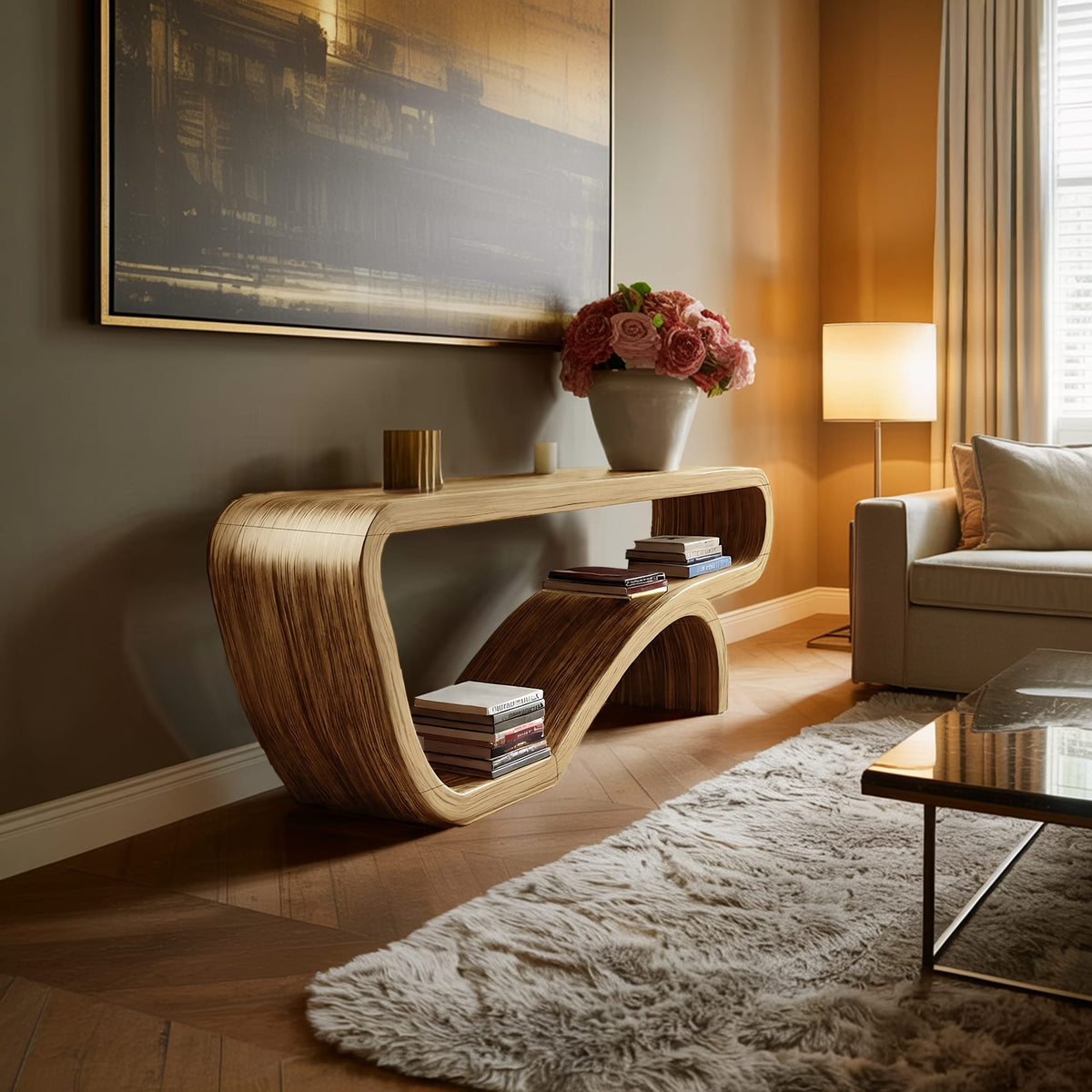 Organic Sofa Console Table