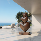Abstract Sculpture, solid wood, built to order, view 3