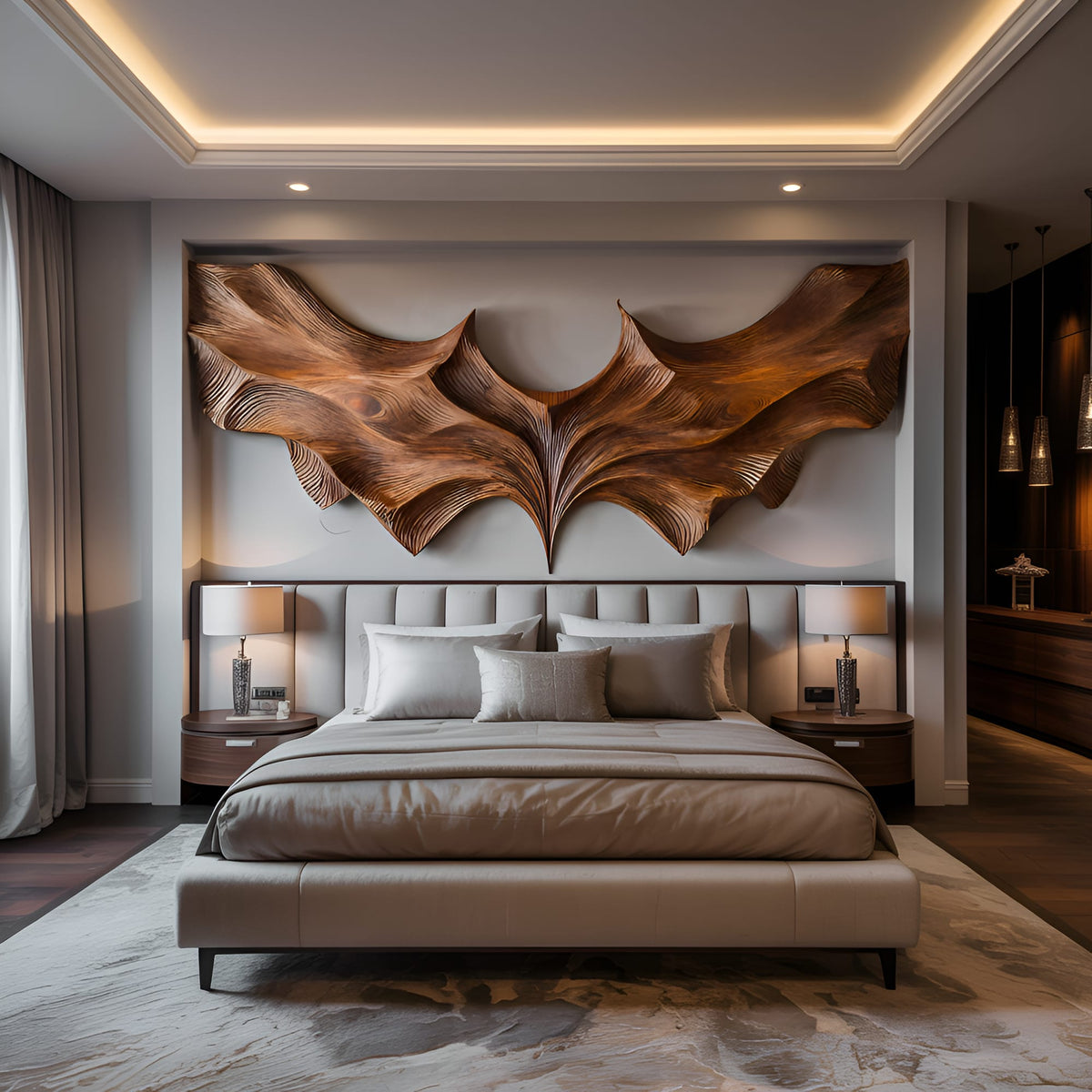 Abstract Hand-carved Wall Art