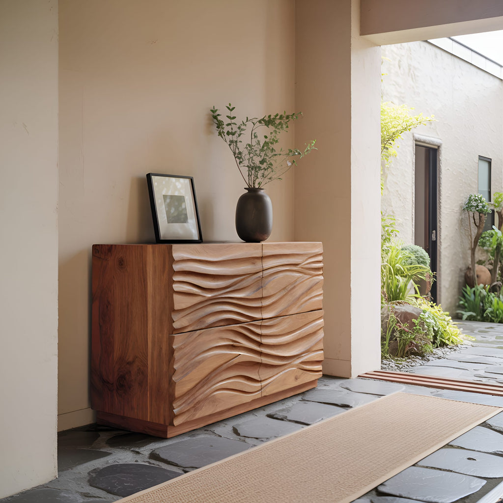 Carved Wave Sideboard