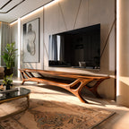 Curved Credenza TV Cabinet