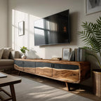 Live Edge Slab TV Cabinet