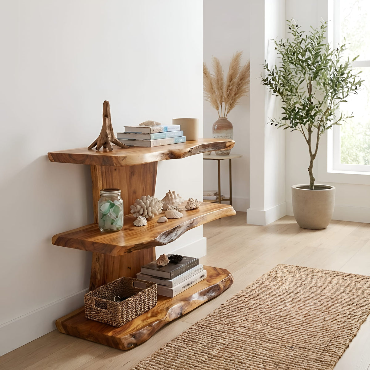 Live Edge Rack Bookshelf