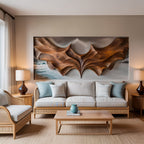 Abstract Hand-carved Wall Art